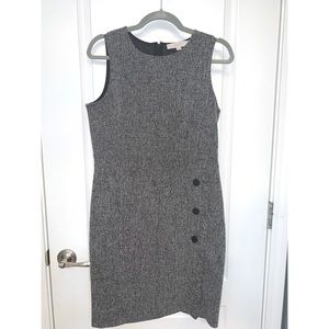 Loft Size 8 Gray Tweed  Dress